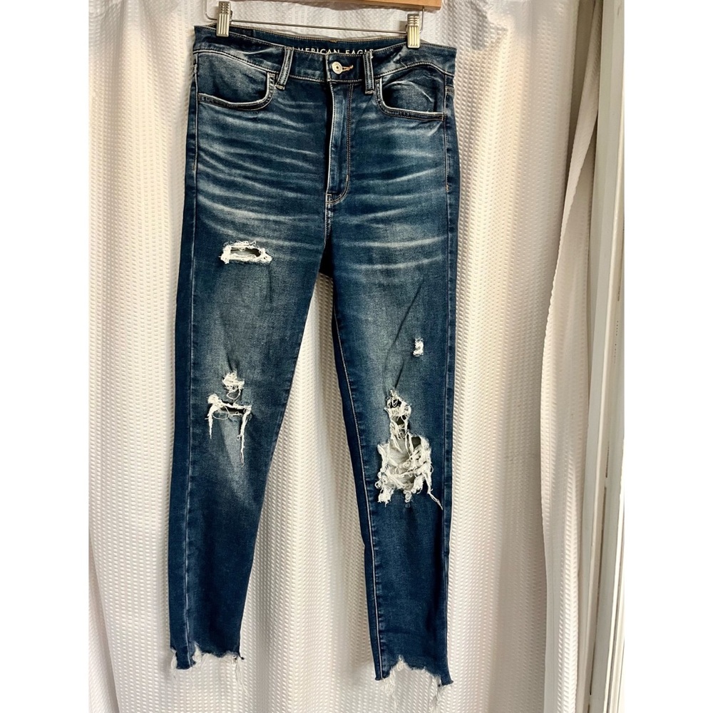 EUC American Eagle Next Level Stretch Highest Rise Jegging Crop
